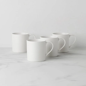LX Collective White Mugs - Set of 4halloween party decor ,outdoor halloween decor 