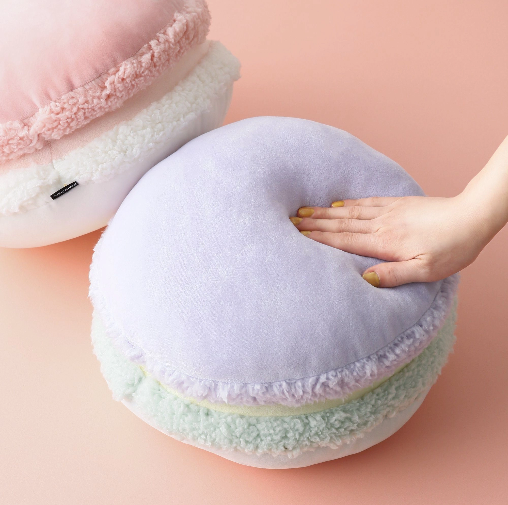 Macaroonu Cushion 300 X 300 Pink X Ivory