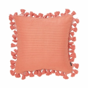 Macrame Tassel Cushion Cover 450 X 450 Orangebedding sets ,throw blankets 