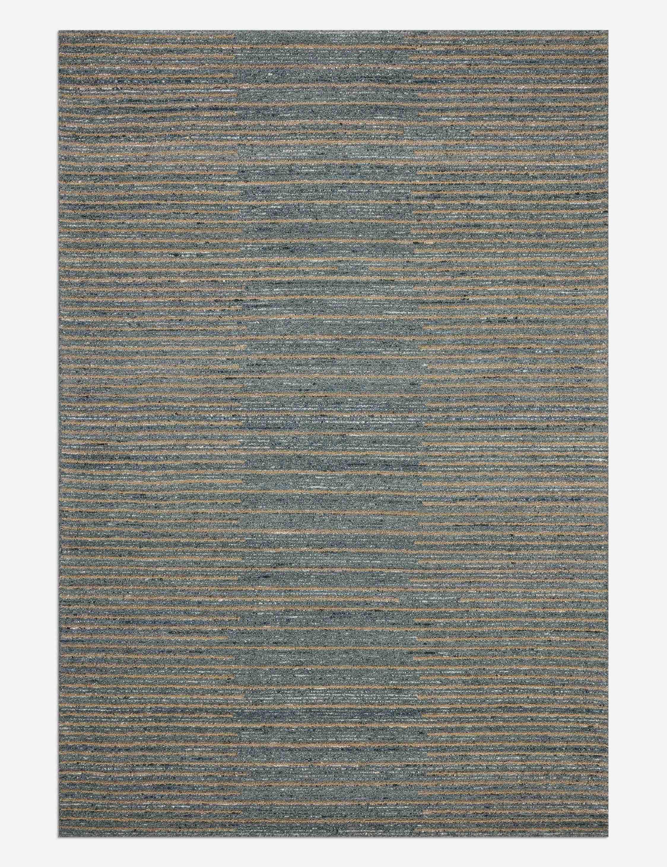 Madaus Hand-Tufted Wool Rugmodern color block patchwork rug