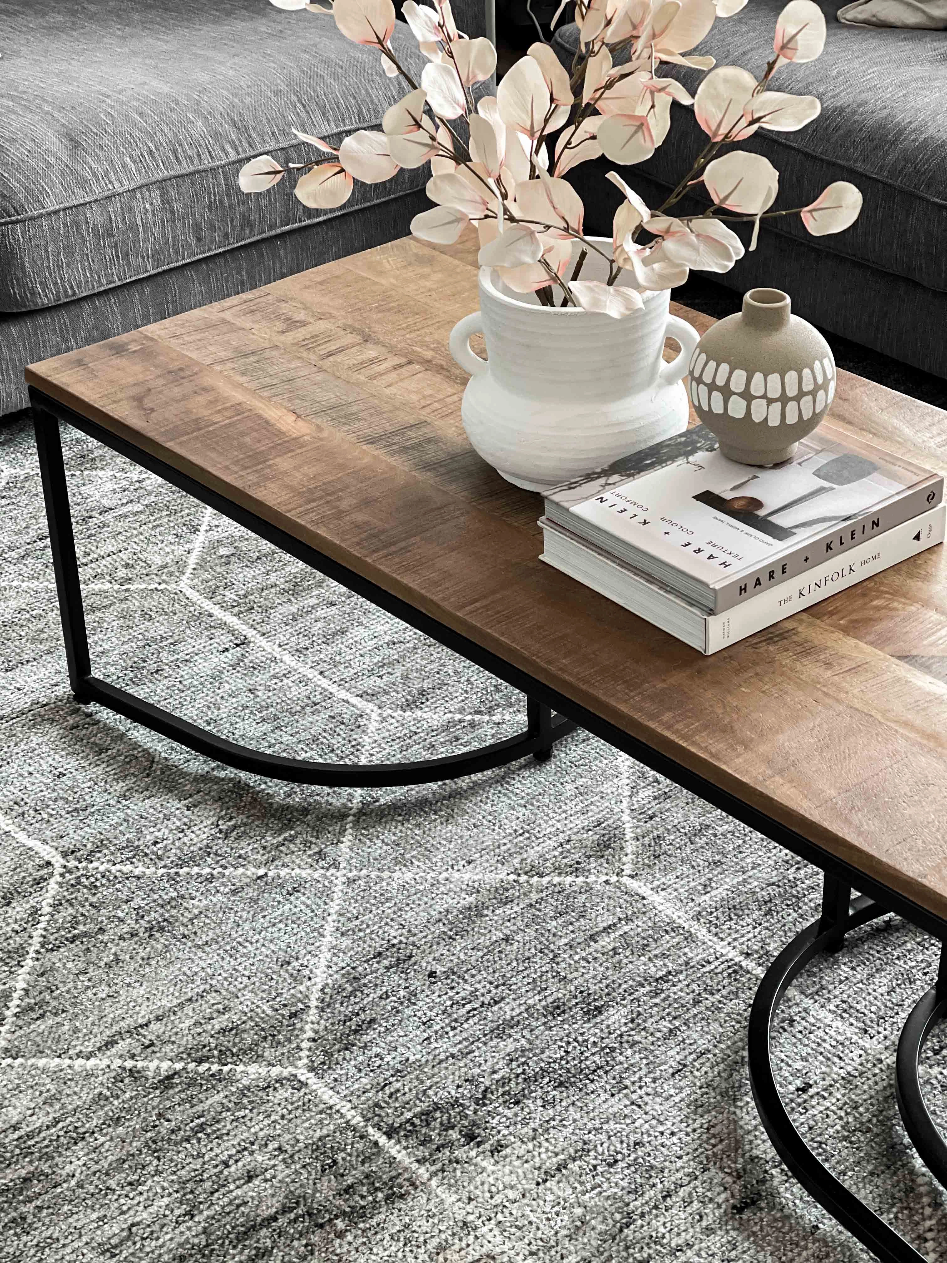 Mae Grey Geometric Rug *NO RETURNS UNLESS FAULTY