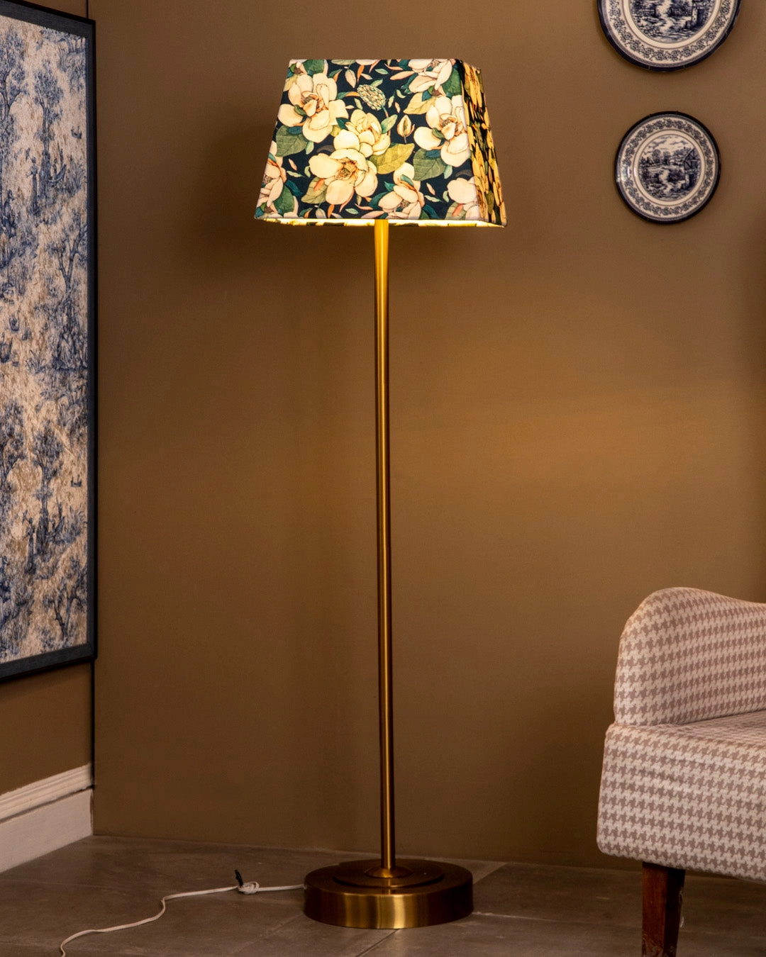 Magnolia Noir Rectangular Lamp Shade