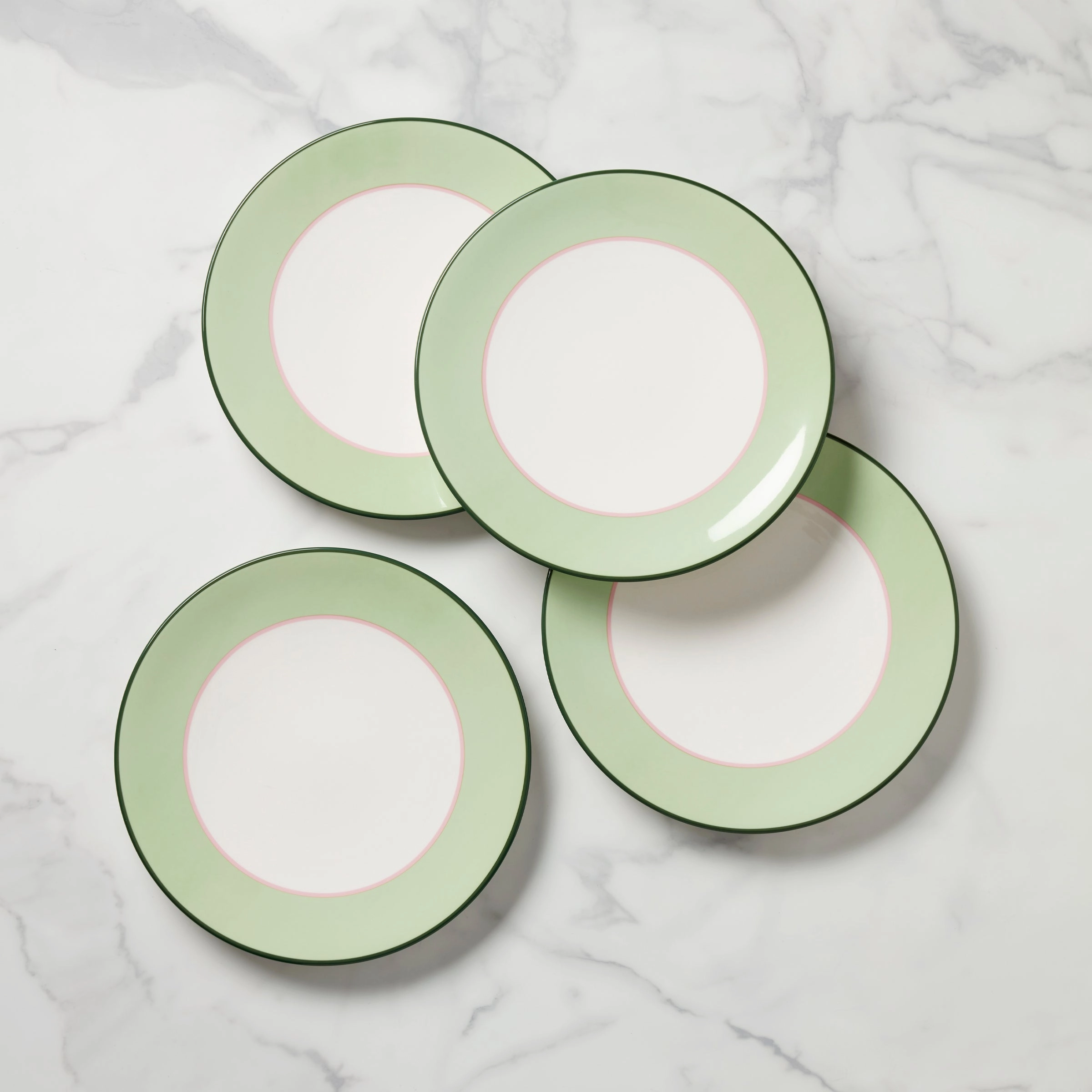 Make It Pop Dinner Plates - Set of 4 - Green/Pinkmodern kitchen decor ,kitchen dinner set ,dinnerware 