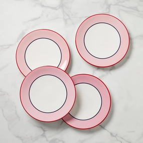 Make It Pop Dinner Plates - Set of 4 - Pink/Bluemodern kitchen decor ,kitchen dinner set ,dinnerware 
