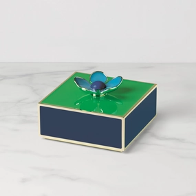 Make It Pop Floral Box - Green/Navyvalentine's day decorations ,valentine's centerpiece 