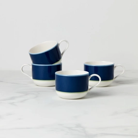Make It Pop Mugs - Set of 4 - Navy/Greenvalentine's day decorations ,valentine's centerpiece 
