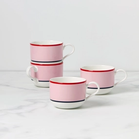 Make It Pop Mugs - Set of 4 - Pink/Bluemodern kitchen decor ,kitchen dinner set ,dinnerware 