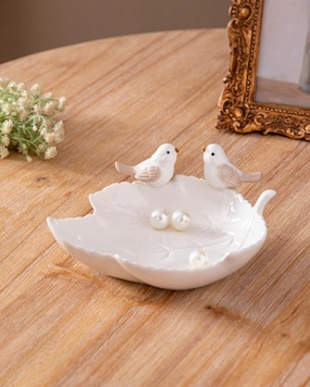 Maple Leaf Ring Dish - Whitehome decor ,wall decor 