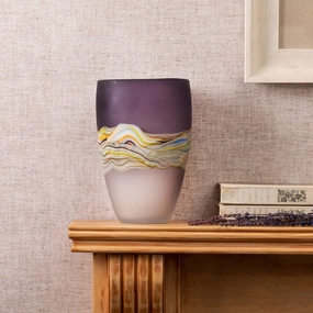 Marcellus Frosted Vase Amethystmodern home decor ,home decor for bedroom 