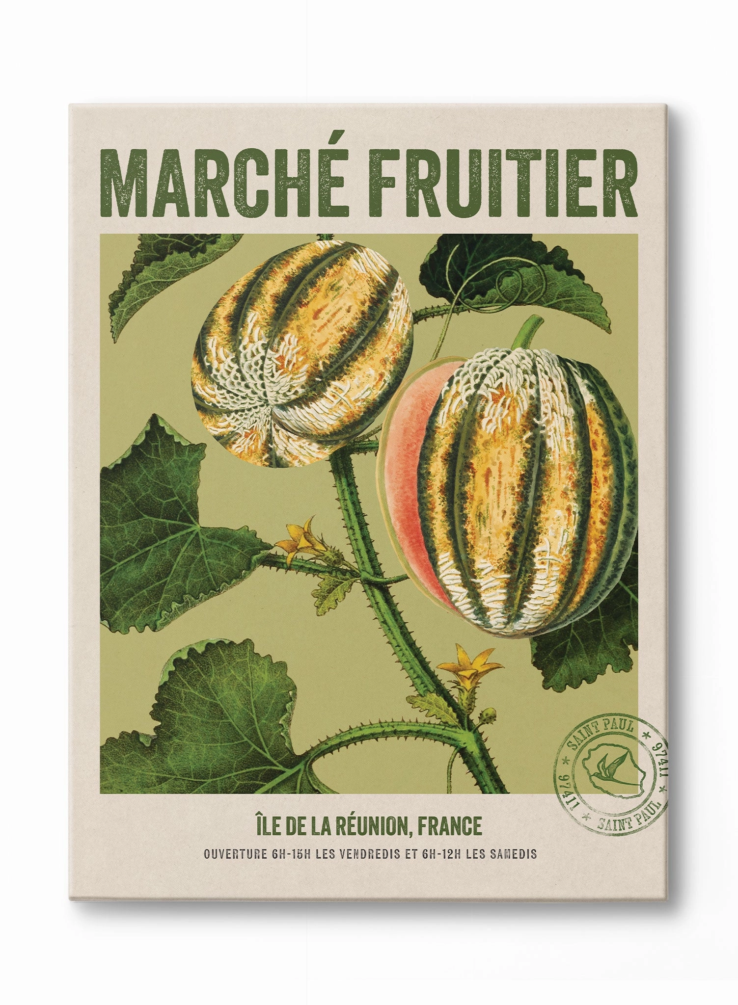 March Fruitier Reunion Island, Poster