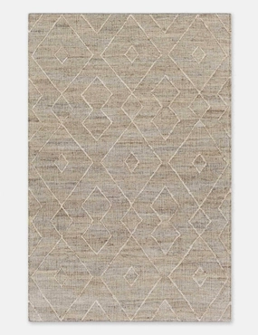 Mari Jute Rugmodern color block patchwork rug