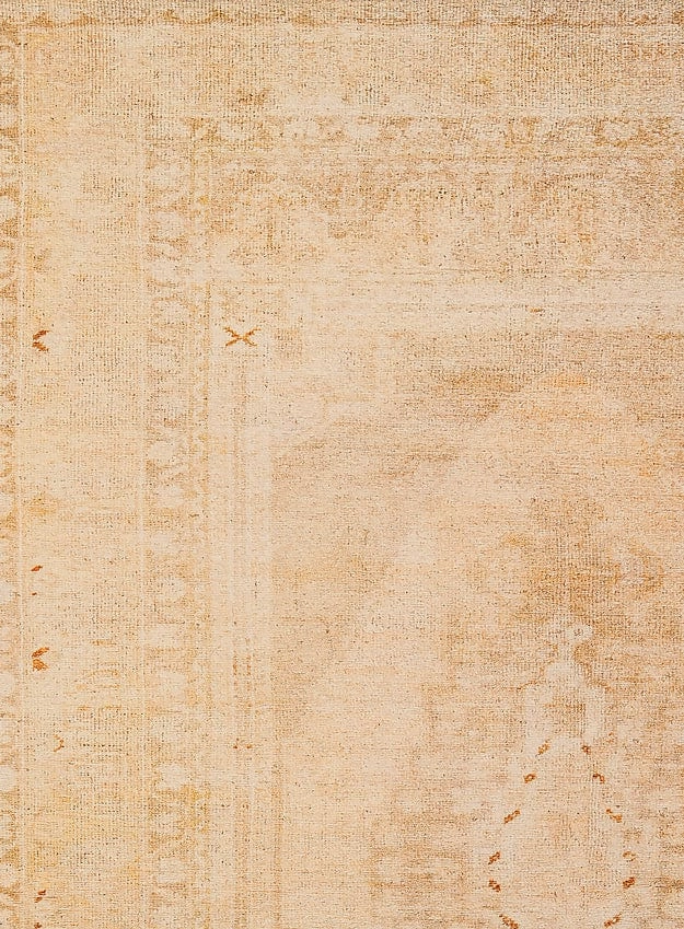 Mariana Cream and Peach Medallion Washable Rug