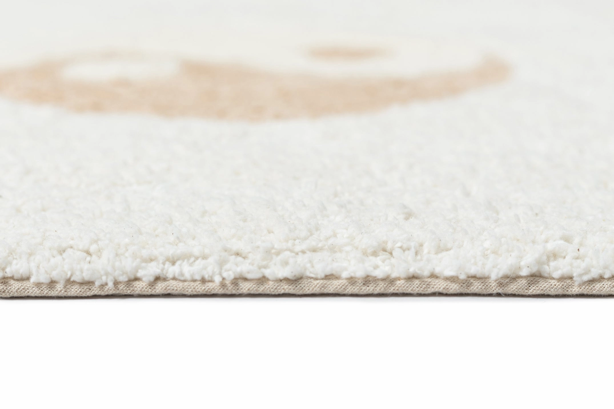 Marika Cream and Beige Yin Yang Cotton Washable Rug *NO RETURNS UNLESS FAULTY