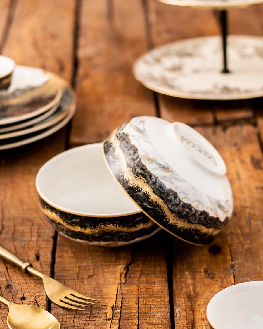 Marquina Gold Cereal Bowl - Single
