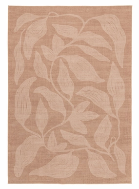 Maryna Beige Botanical Washable Rugmodern color block patchwork rug