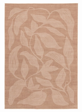 Maryna Beige Botanical Washable Rugmodern color block patchwork rug
