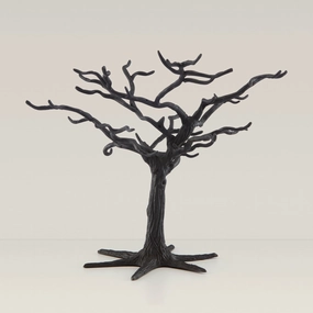 Matte Black Metal Ornament Treehome decor ,wall decor 