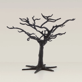 Matte Black Metal Ornament Treehalloween party decor ,outdoor halloween decor 