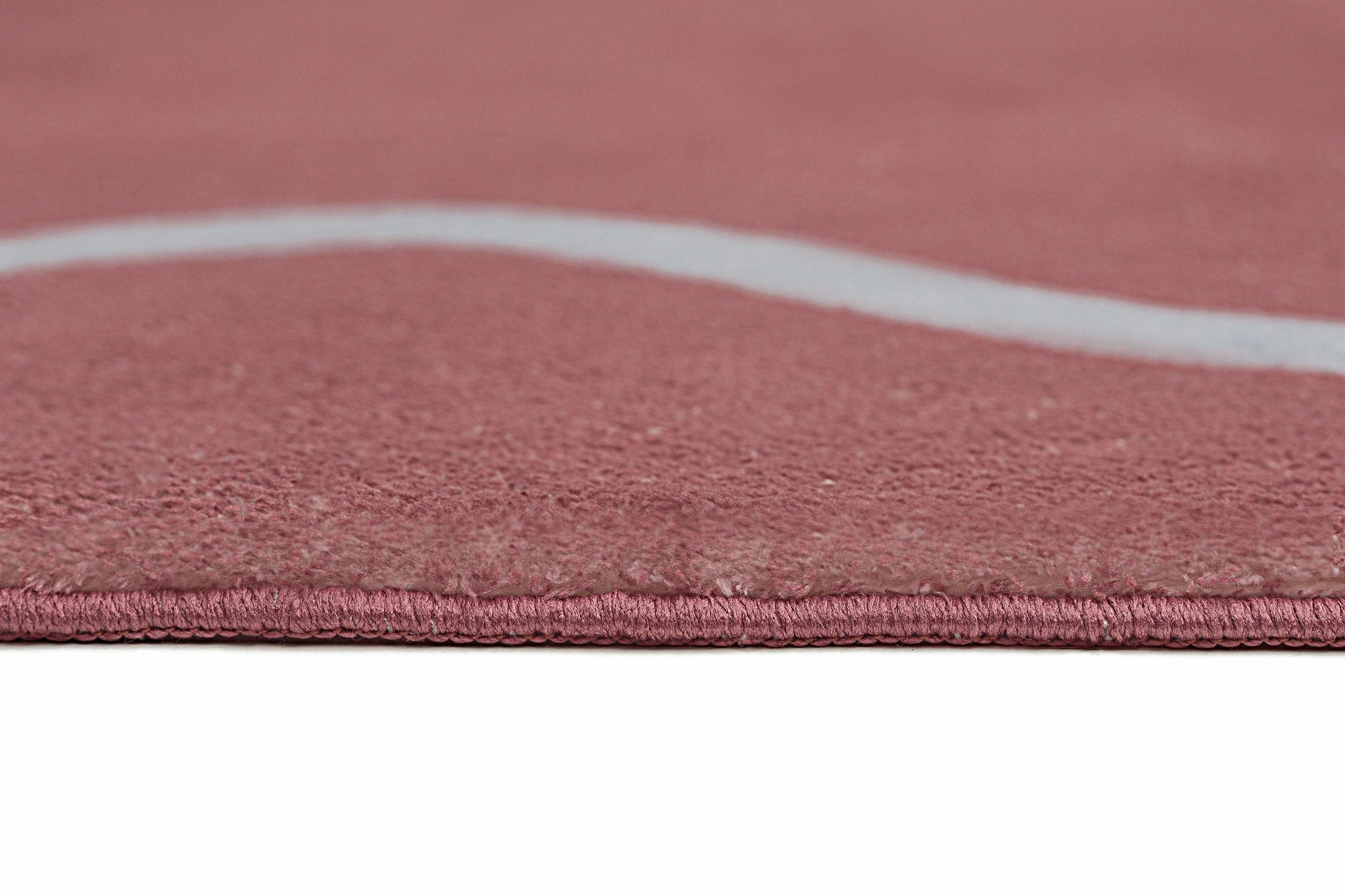 Maud Purple and Blue Wiggle Bordered Washable Rug