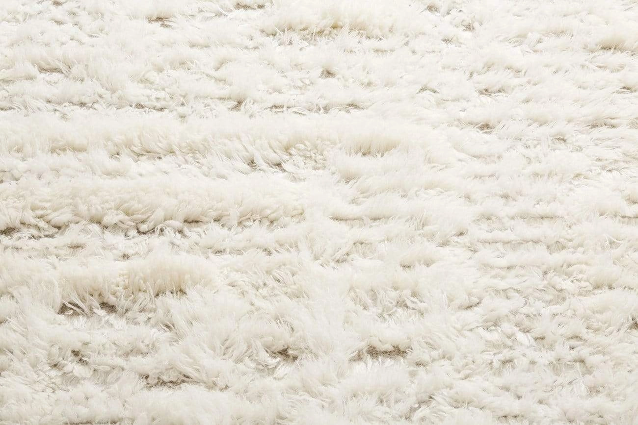 Maya Geometric Pattern Berber Wool Shag Rug