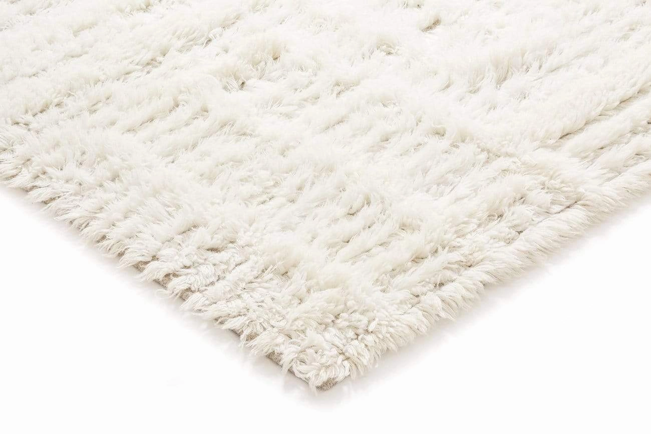 Maya Geometric Pattern Berber Wool Shag Rug