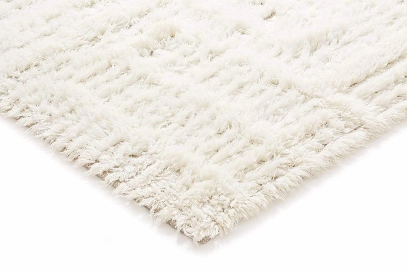 Maya Geometric Pattern Berber Wool Shag Rug
