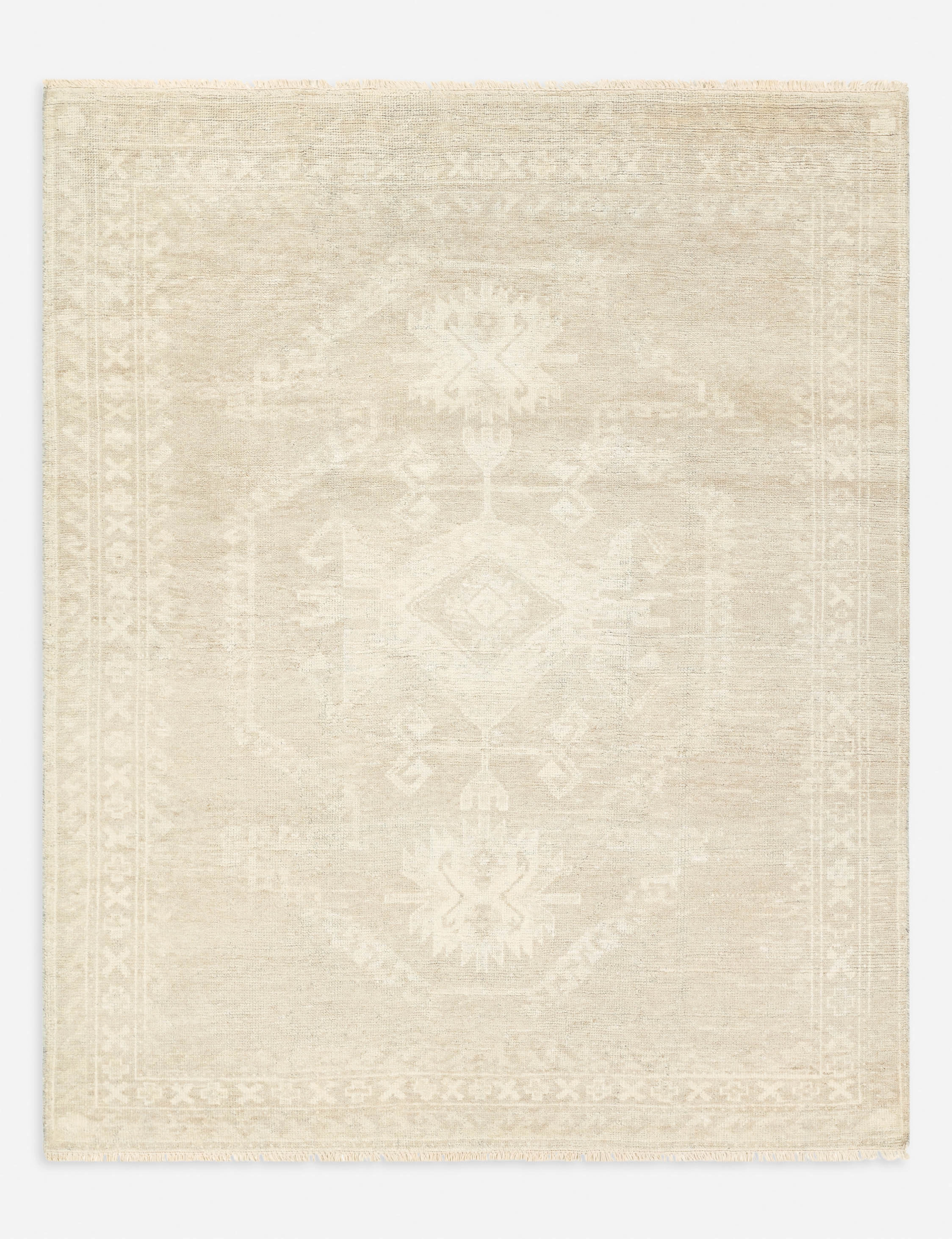 Mayrose Hand-Knotted Wool-Blend Rugmodern color block patchwork rug