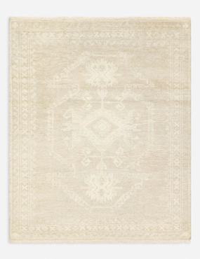 Mayrose Hand-Knotted Wool-Blend Rugmodern color block patchwork rug