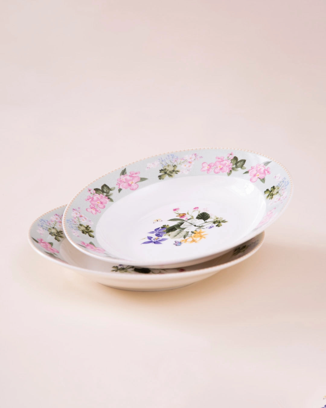 Meadow Butterfly Pasta Bowl - Set Of 2