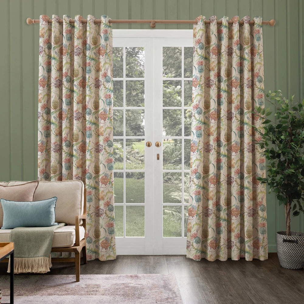 Meadwell Printed Made to Measure Curtains Pomegranate