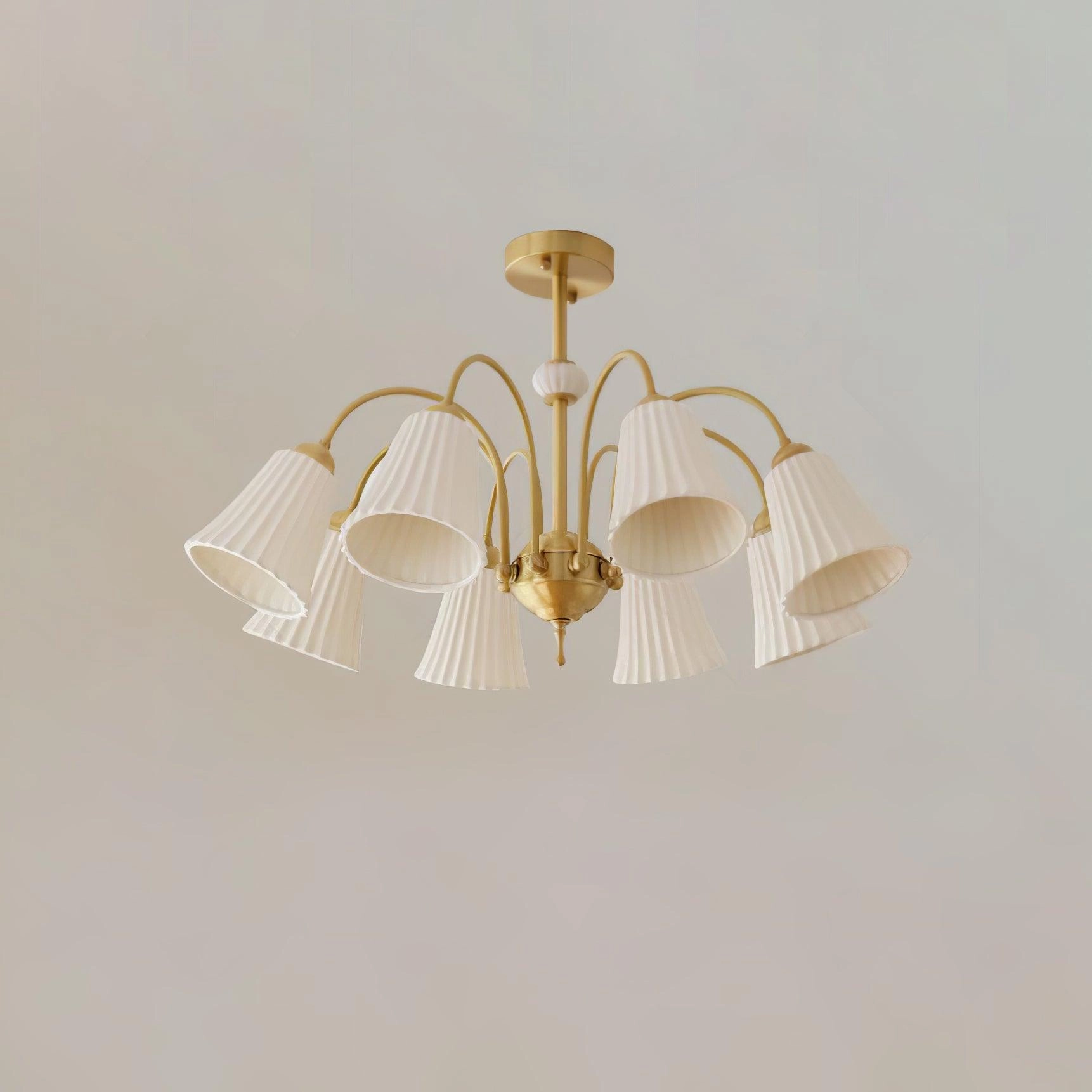 Medieval Ceramic Trumpet Chandelier