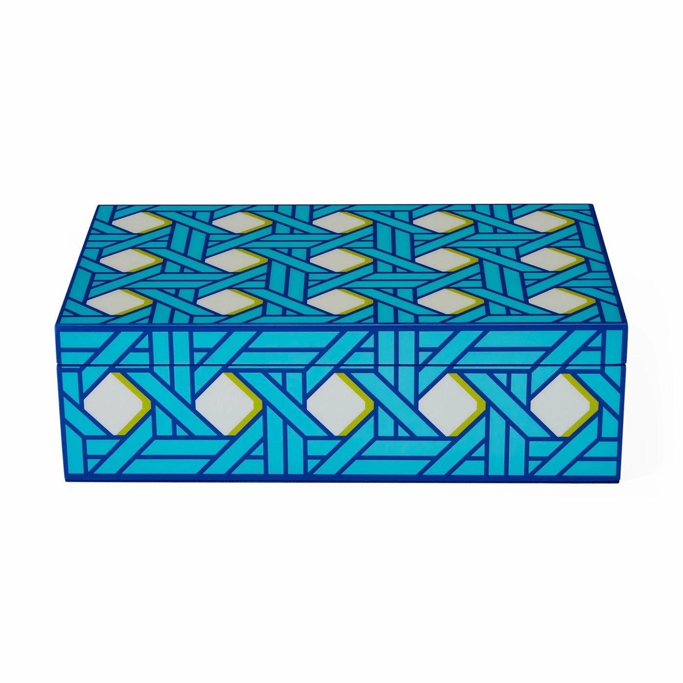 Medium Basketweave Lacquer Boxdecorative storage box ,stackable storage box 