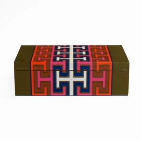Medium Madrid Lacquer Boxdecorative storage box ,stackable storage box 