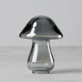 Medium Onyx Luster Glass Mushroomhalloween party decor ,outdoor halloween decor 