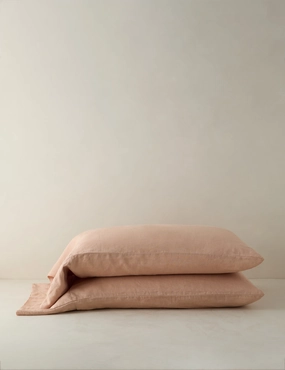 Melia European Flax Linen? Pillowcases (Set of 2)bedding sets ,throw blankets 