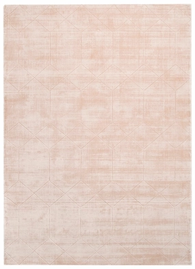 Melinda Pink Geometric Viscose Rug *NO RETURNS UNLESS FAULTYmodern color block patchwork rug