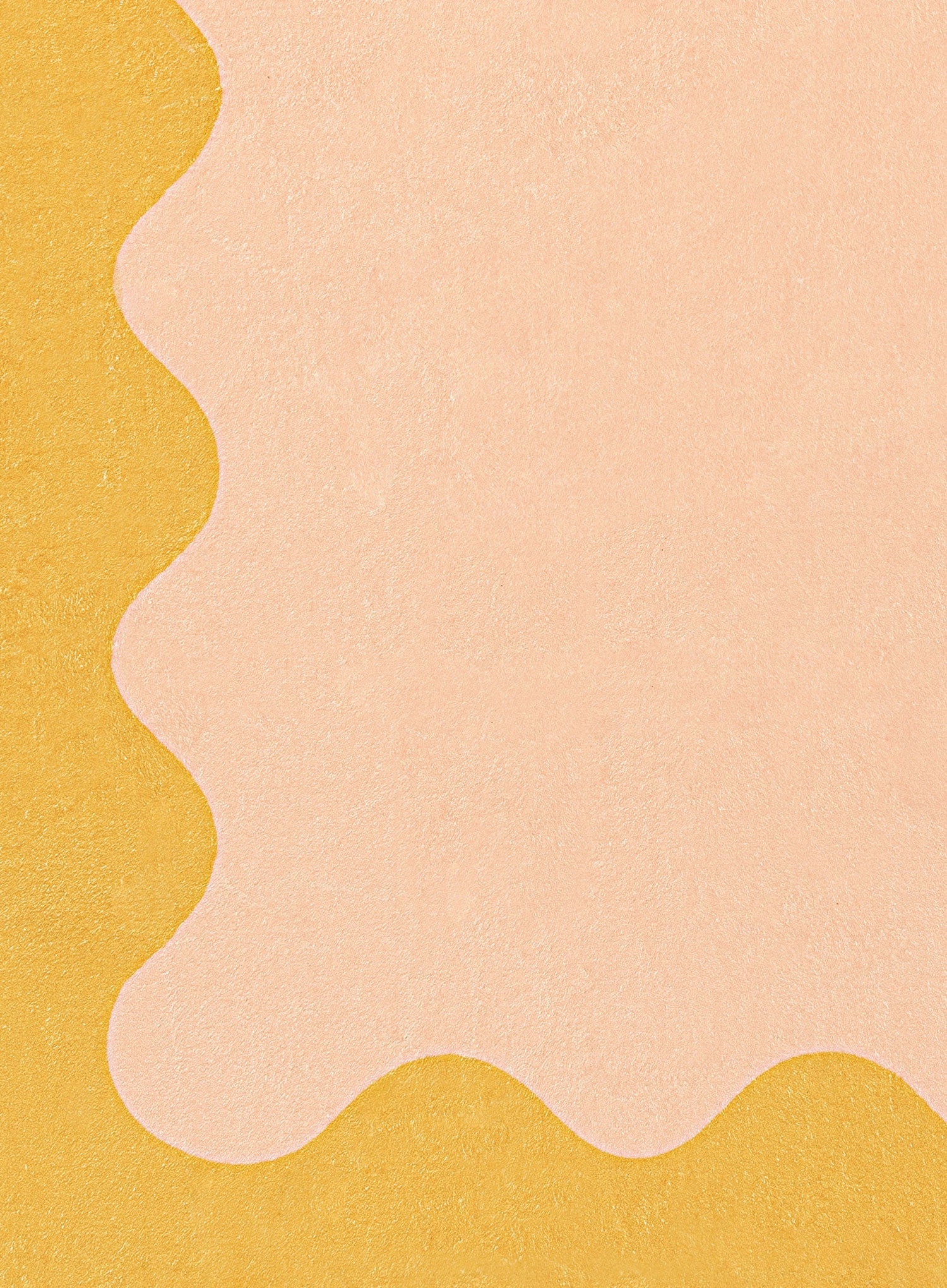 Melody Pink and Yellow Wiggle Bordered Washable Rug