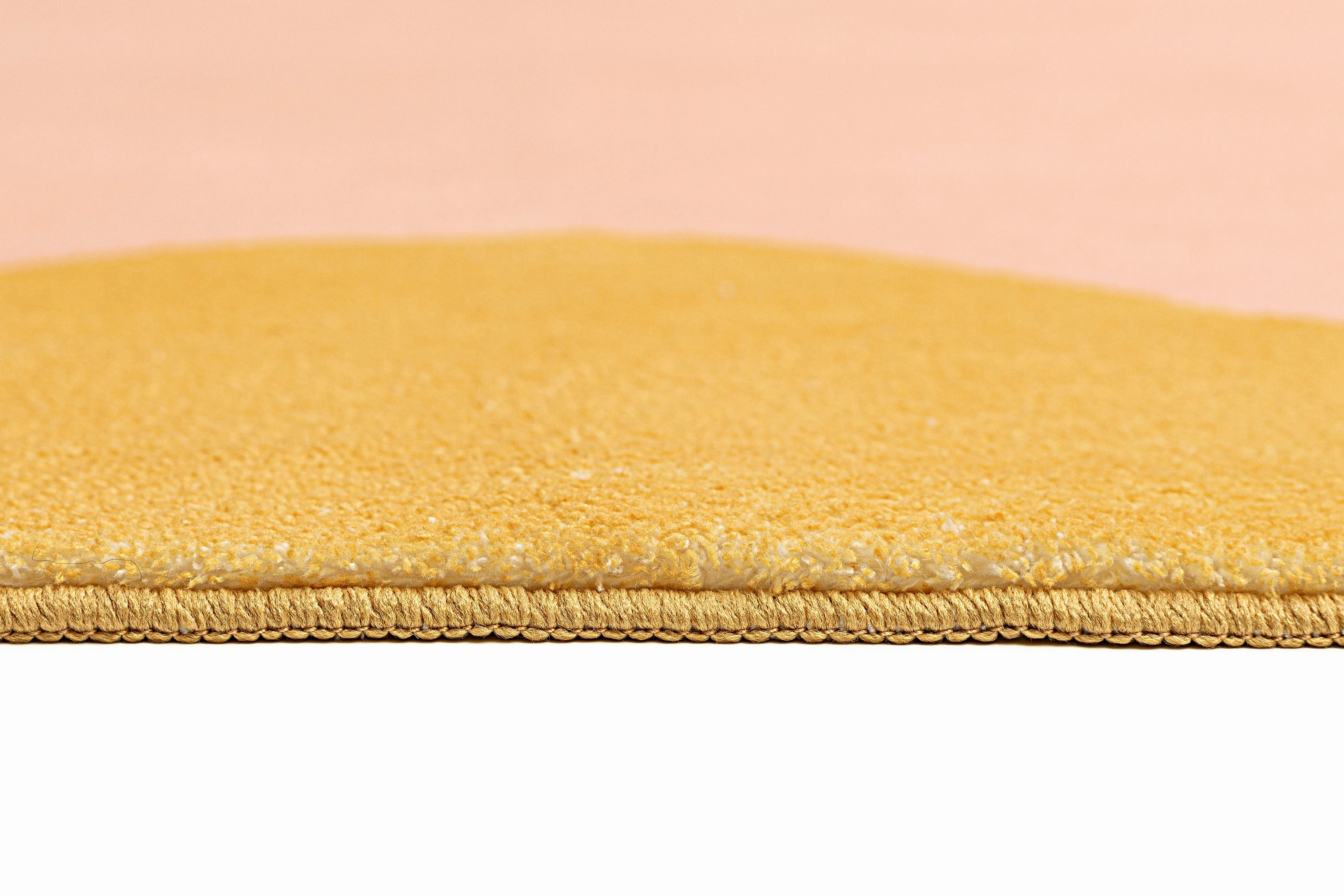 Melody Pink and Yellow Wiggle Bordered Washable Rug