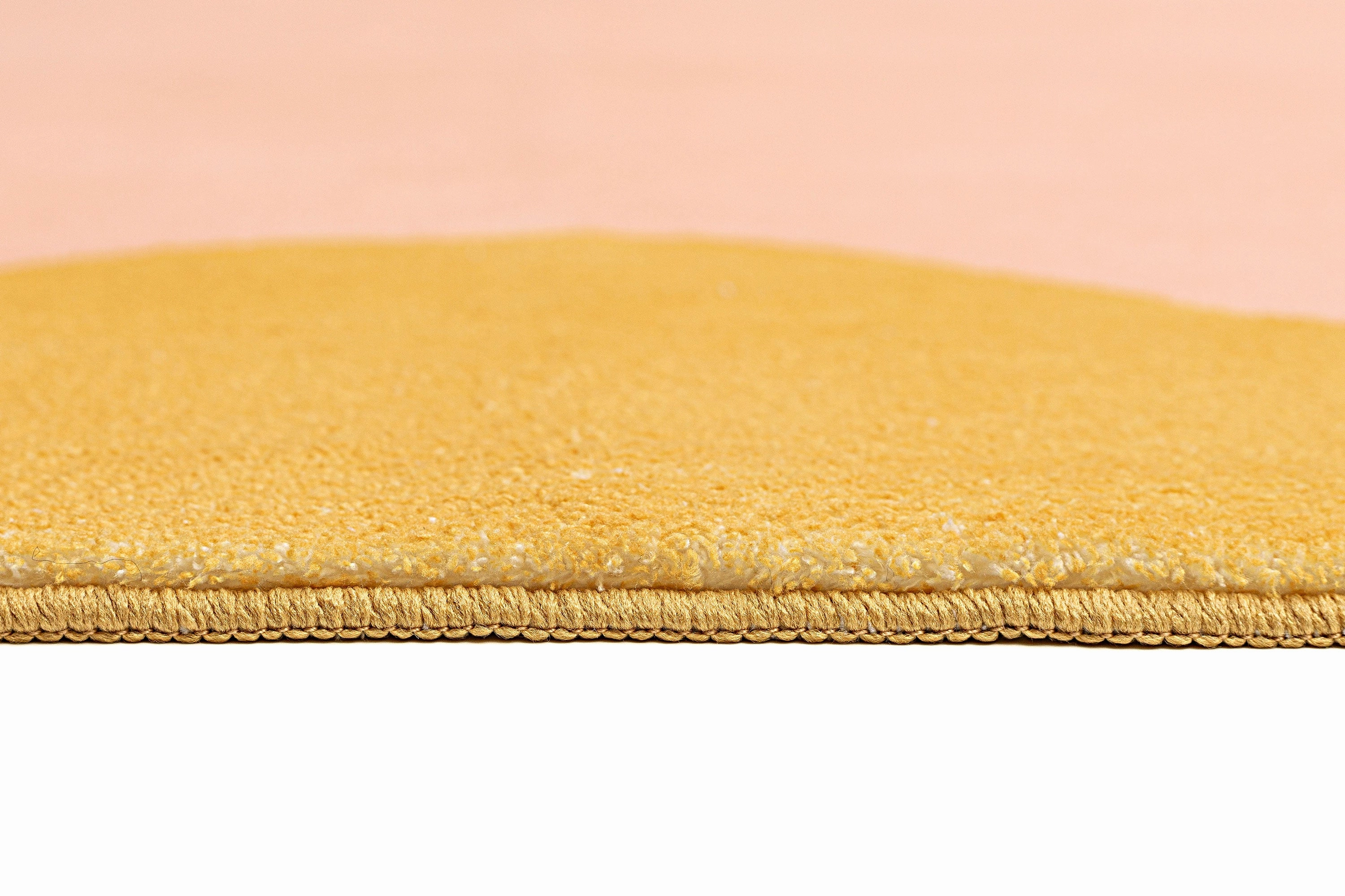 Melody Pink and Yellow Wiggle Bordered Washable Rug