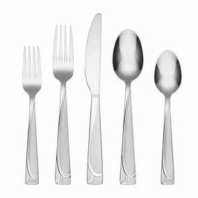 Mena Frost 40 Piece Flatware Set with Chrome Caddyeco-friendly bamboo fiber tableware set 