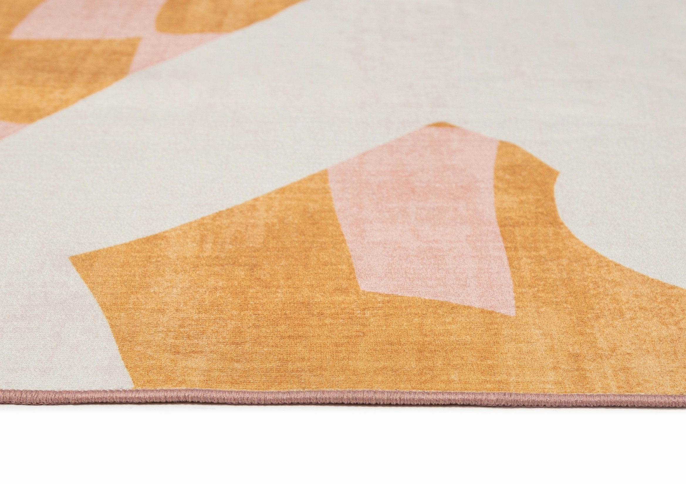 Menaka Pink and Rust Abstract Rug