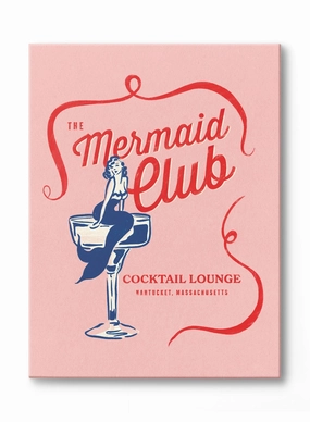 Mermaid Club, Canvasindoor decorative canvas print