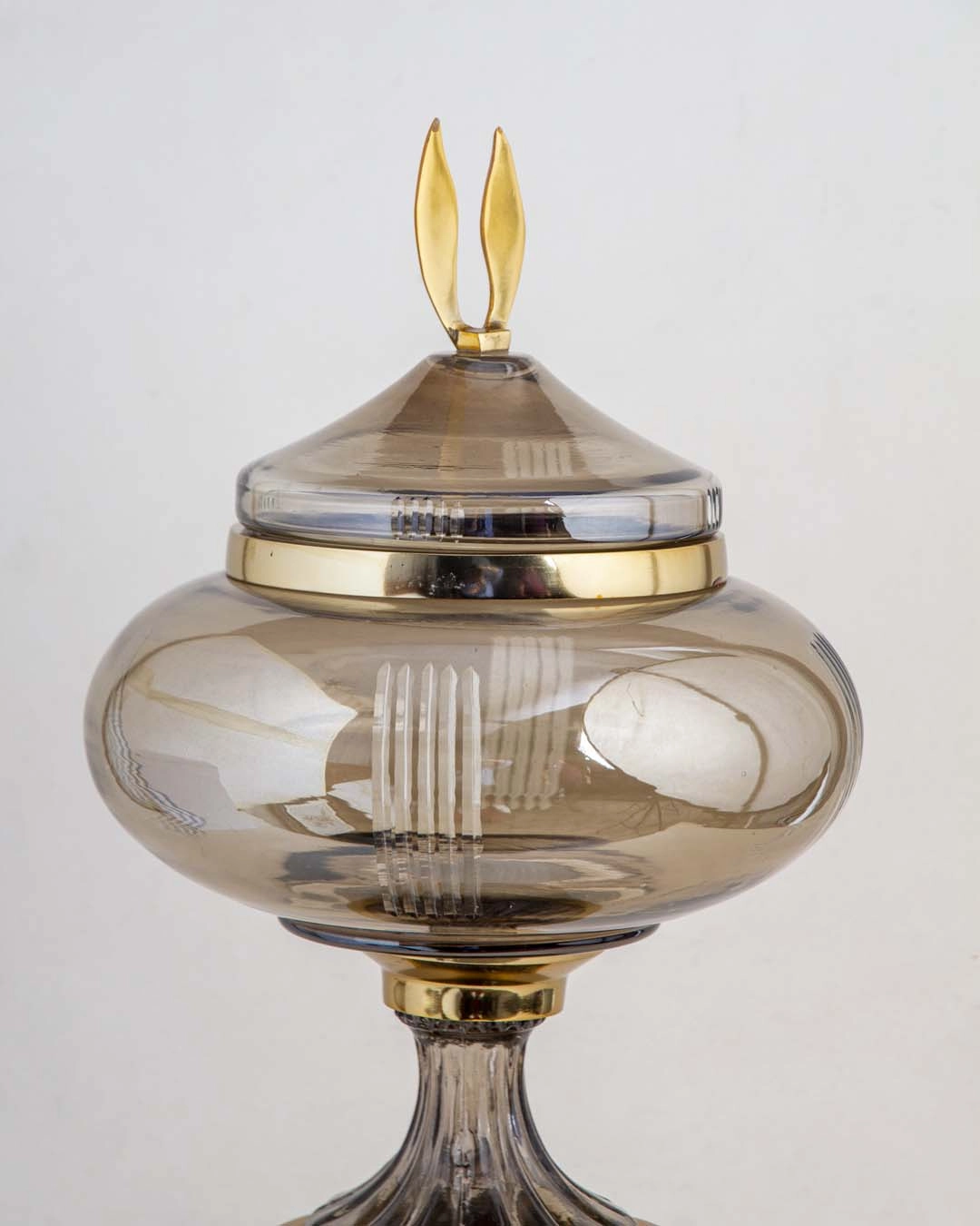 Metal Glass Candy Buffet Jar With Lid
