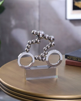 Metallic Bicycle Table Top Sculpturehome decor ,wall decor 