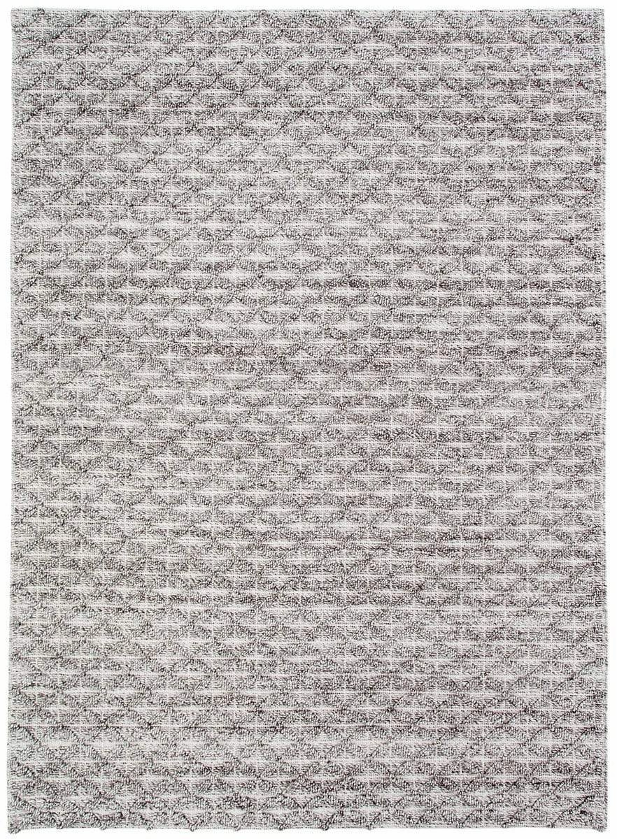 Mia Grey Lattice Wool Rug *NO RETURNS UNLESS FAULTYmodern color block patchwork rug