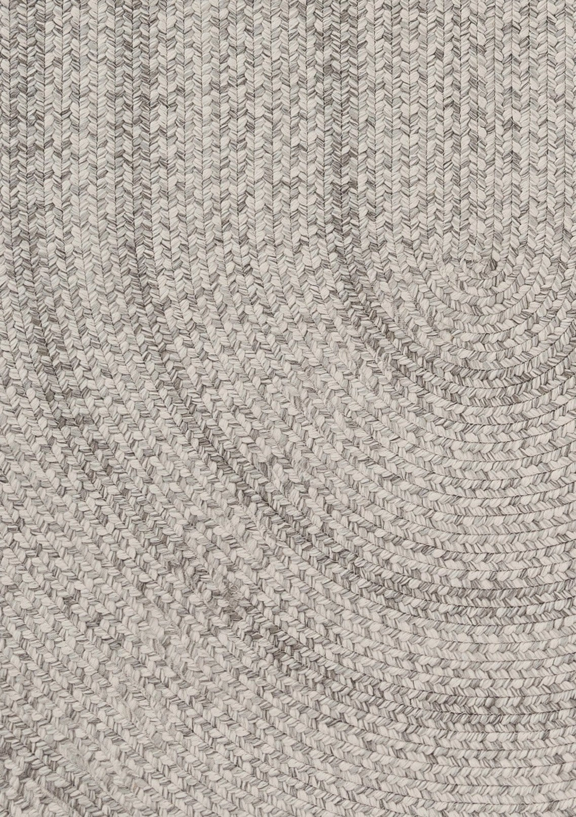 Mika Grey Braided Flatweave Indoor Outdoor Oval Rug