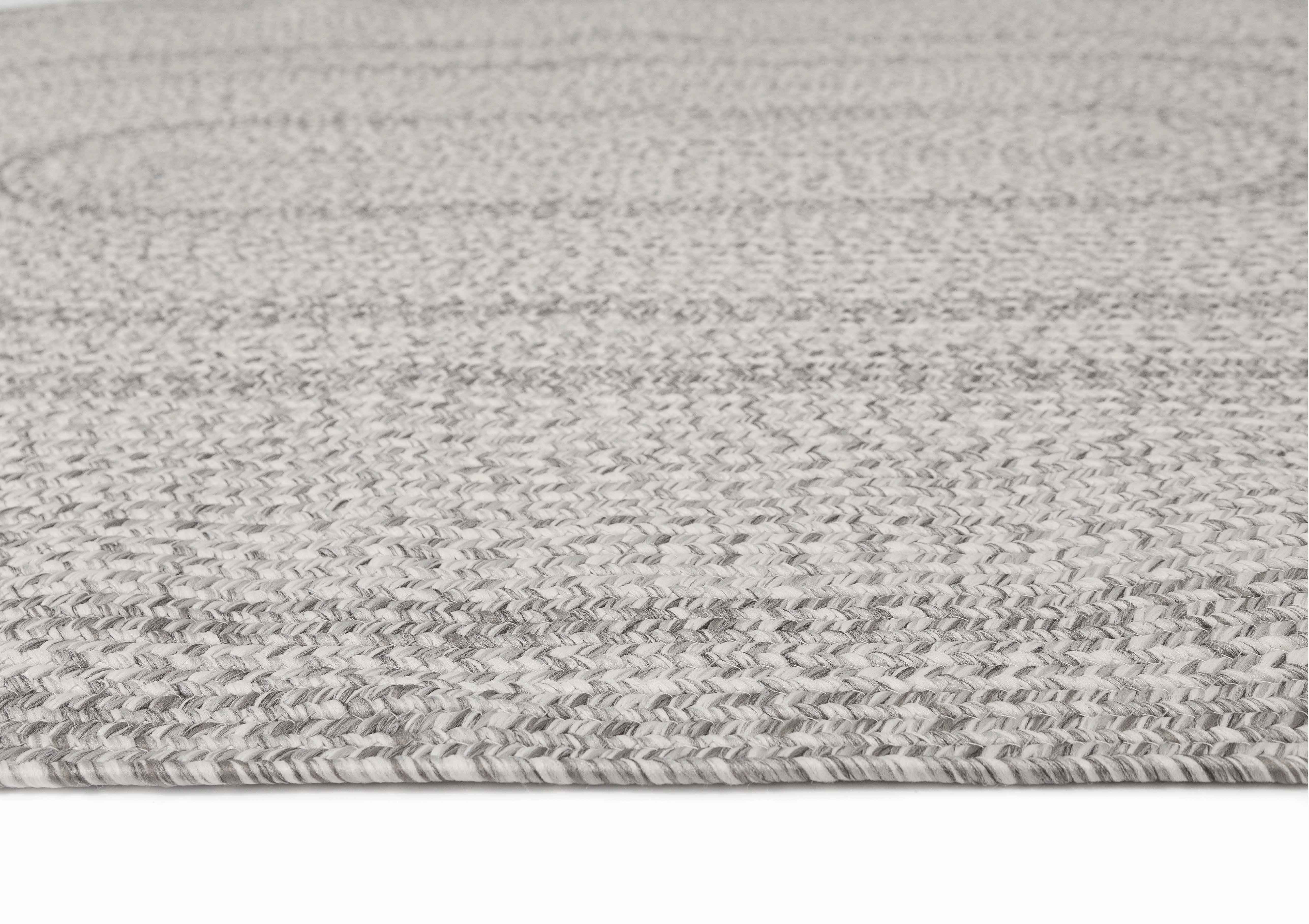 Mika Grey Braided Flatweave Indoor Outdoor Oval Rug *NO RETURNS UNLESS FAULTY
