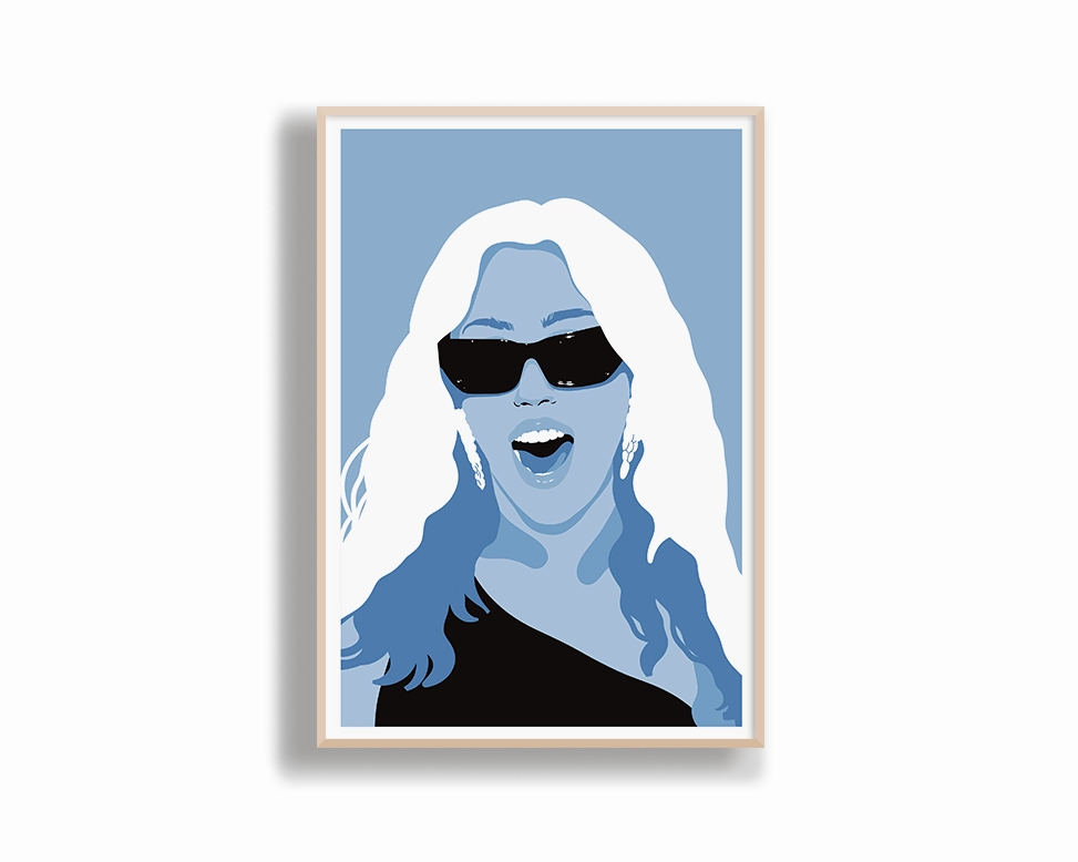 Miley Cyrus illustrated Portrait