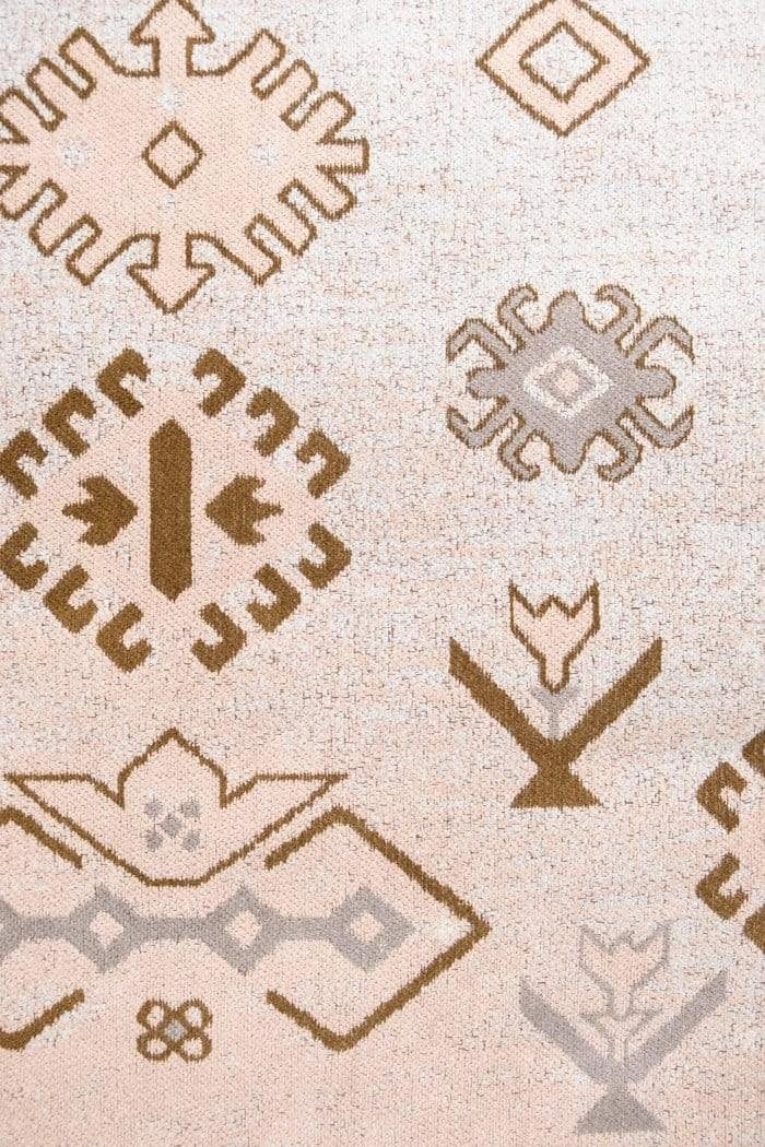 Mimi Peach and Beige Tribal Rug *NO RETURNS UNLESS FAULTY