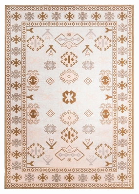 Mimi Peach and Beige Tribal Rug *NO RETURNS UNLESS FAULTYmodern color block patchwork rug